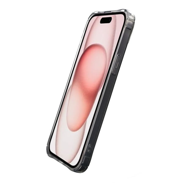 iPhone 15 Stöttåligt Skal med Korthållare - Svart Svart