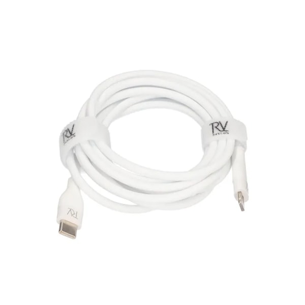 USB C till Lighnting MFi Kabel Rvelon - 2 Meter Vit White