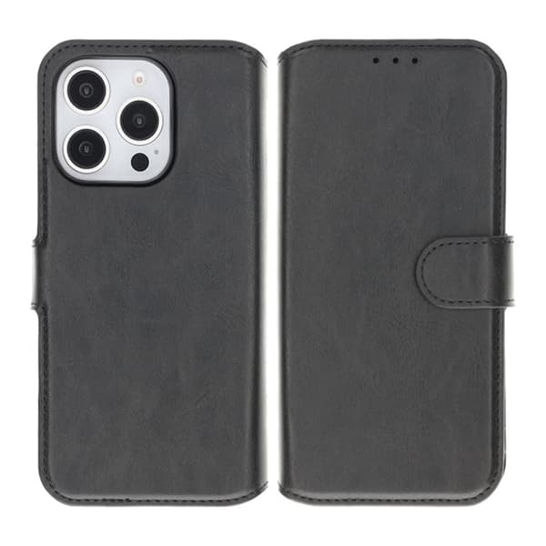 iPhone 16 Pro Plånboksfodral Magnet Rvelon - Svart Svart