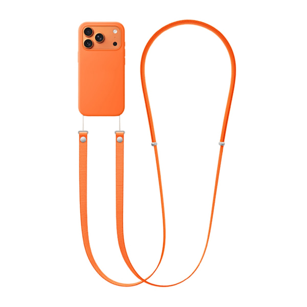Crossbody Strap för iPhone mobilskal - Orange Orange