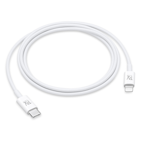 Rvelon USB-C till Lightning Kabel 1m Vit