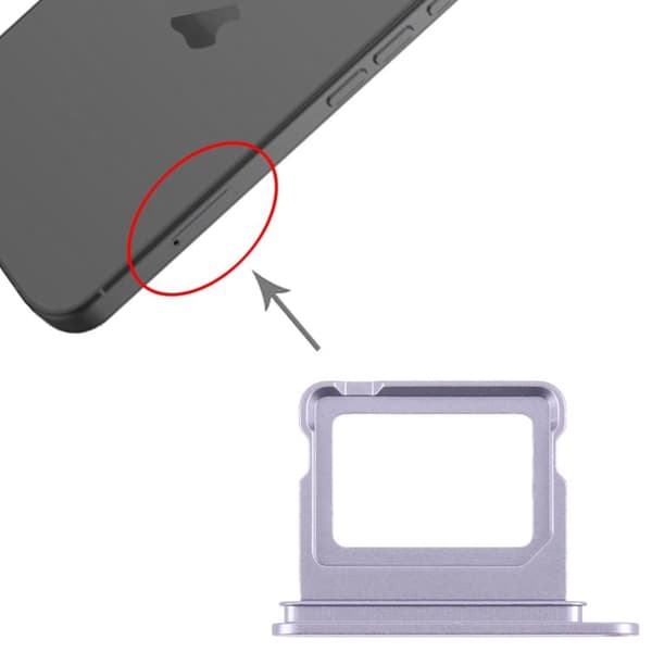 Simkortshållare för iPhone 17 - Lavendel Lavender