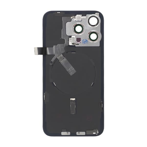 iPhone 15 Pro Max Baksida Glas Komplett OEM - Titansvart svart