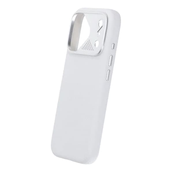 Silikonskal MagSafe med Kameraskydd till iPhone 17 Pro - Vit vit