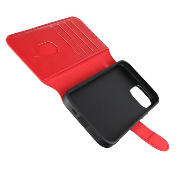 iPhone 15 Plånboksfodral med Magsafe Rvelon - Röd Red