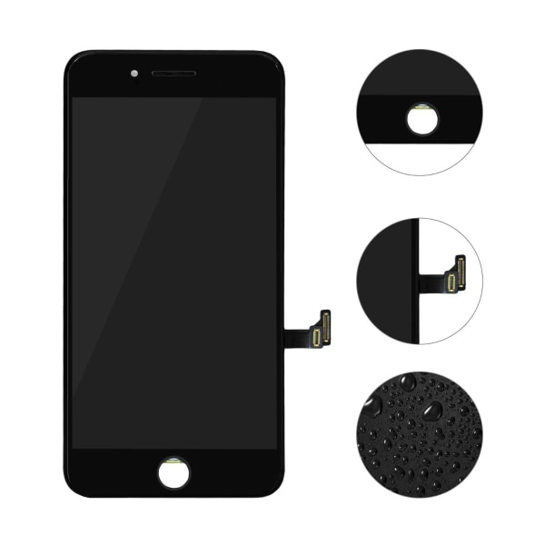 iPhone 7 Plus LCD Skärm (DTP) - Svart Black