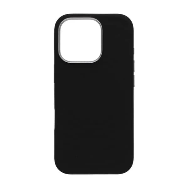Mobilskal Silikon för iPhone 16 Pro - Svart med Kameraskydd sort