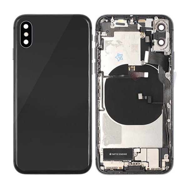 iPhone X Baksida med Komplett Ram - Svart Svart