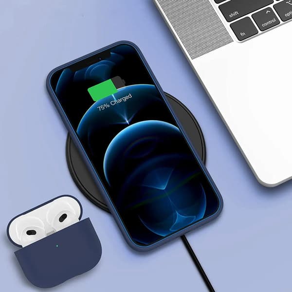iPhone 13 Pro Silikonskal Rvelon - Blå Isblå