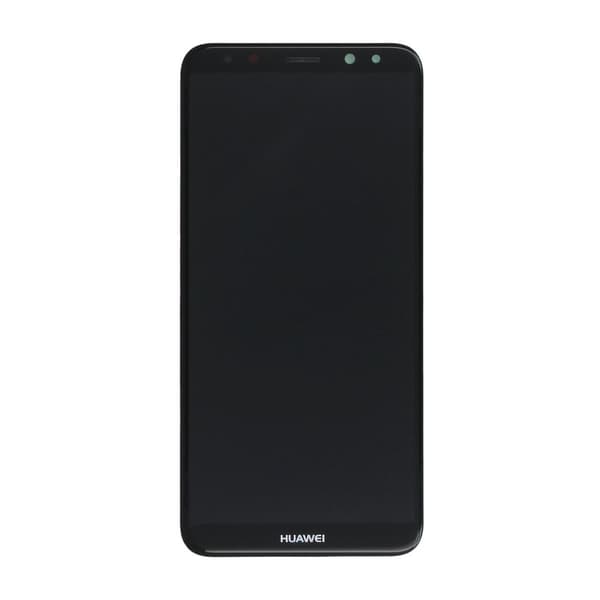 100% Original Huawei Mate 10 Lite Display module frontcover + LCD + Digitizer + Battery black Svart