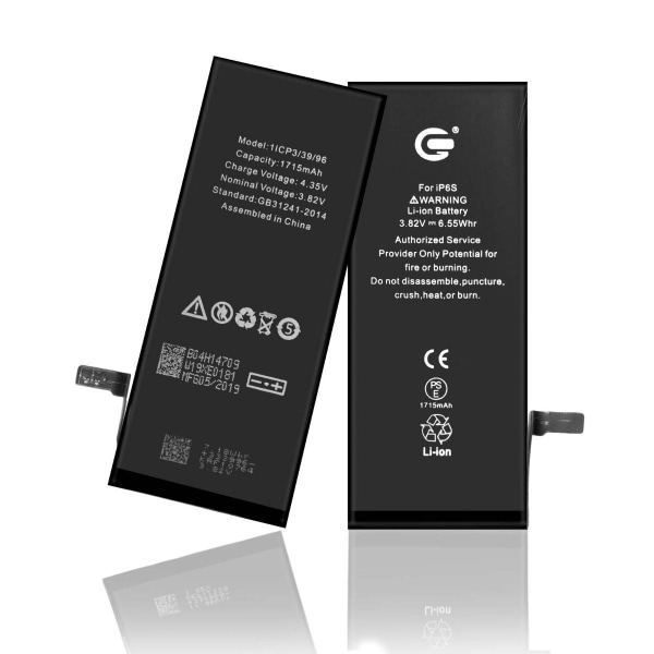 iPhone 6S Batteri Kit Black