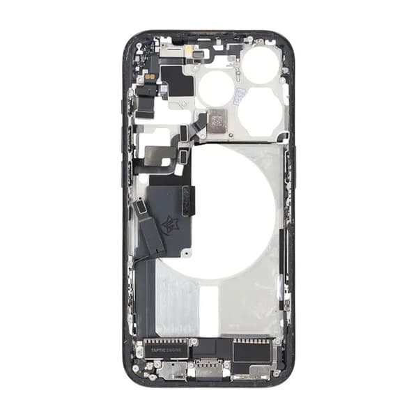 Mittenram med smådelar för iPhone 15 Pro - Blå Titan OEM Blå
