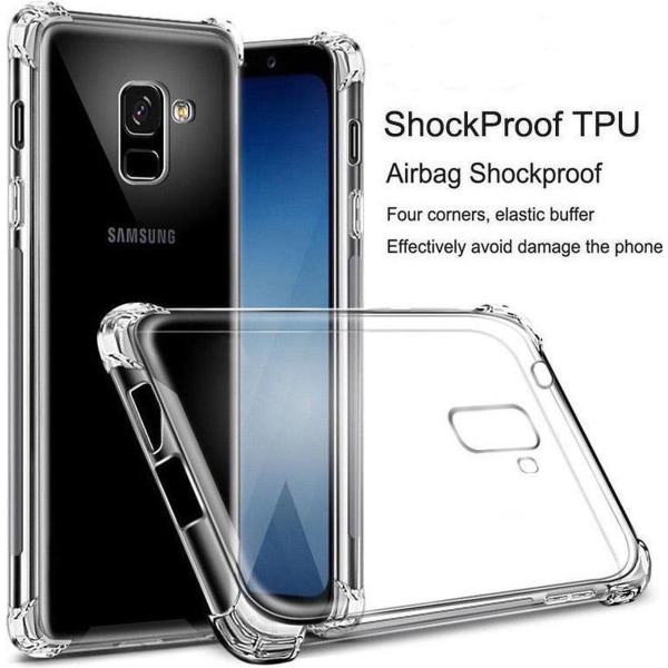 Stöttåligt Skal Samsung Galaxy A6 Plus 2018 - Transparent Transparent