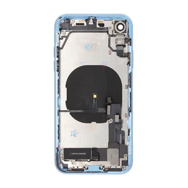 iPhone XR Baksida med Komplett Ram - Blå Blue