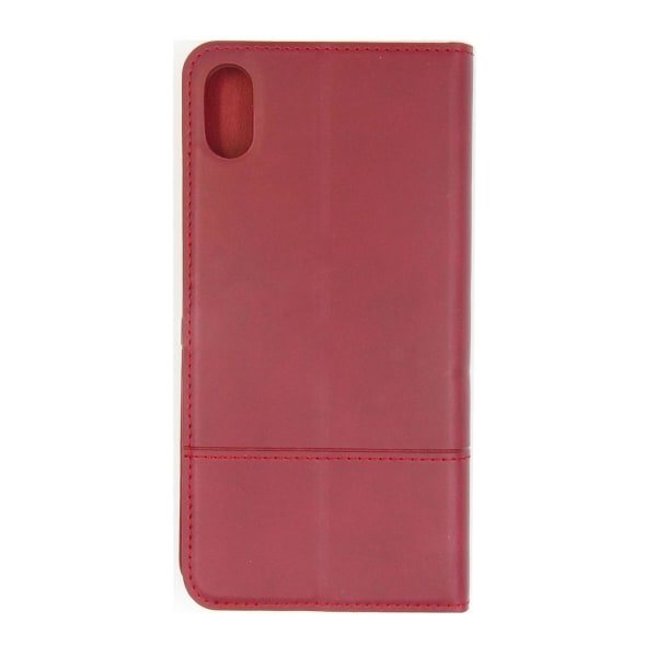 iPhone XS Max Plånboksfodral med Stativ Nuoku - Mörkröd Dark red