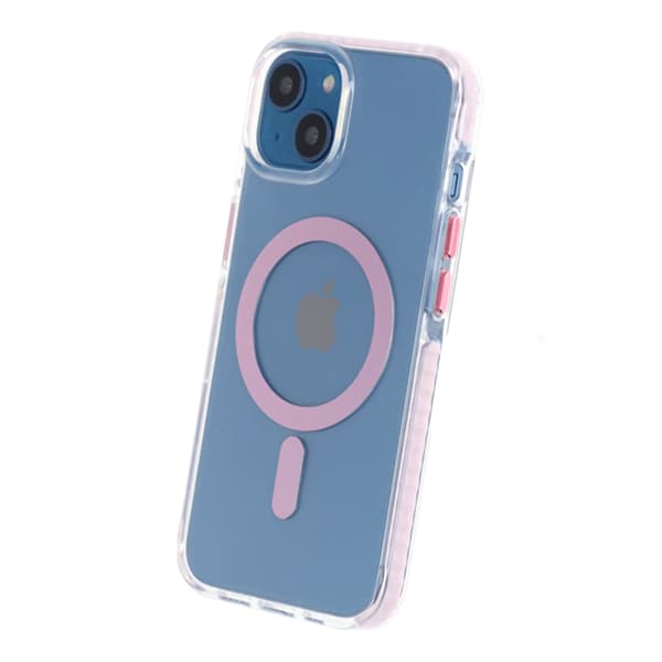 iPhone 13/14 Mobilskal Magnet Dubbelskydd - Rosa Pink