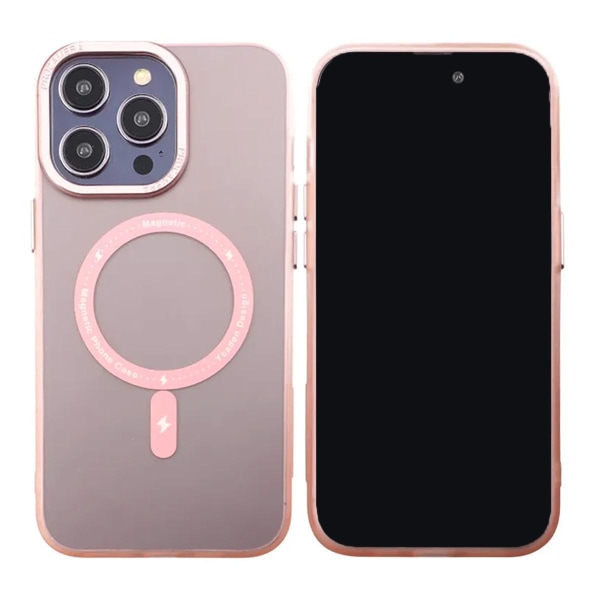 iPhone 13 Pro Mobilskal med MagSafe - Frostat Rosa Rosa