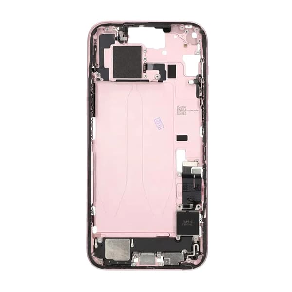 Mittenram med smådelar för iPhone 15 Plus - Rosa OEM Rosa