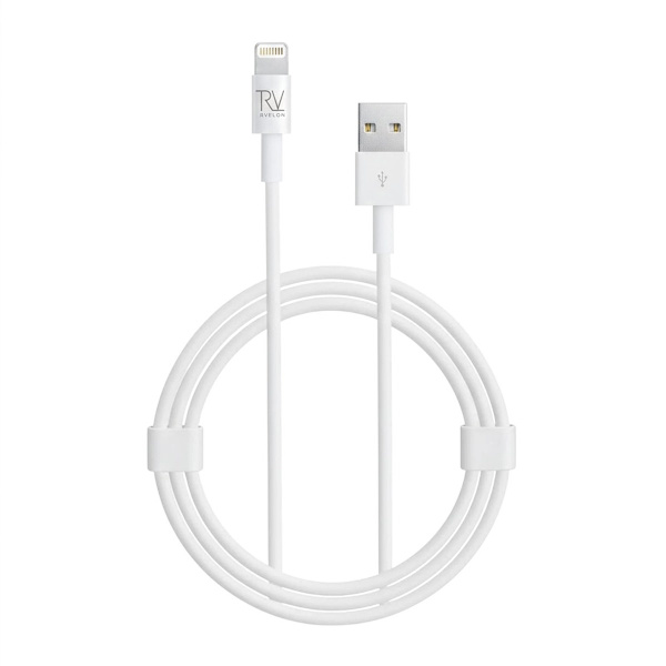 Rvelon USB-A till Lightning Kabel 2m Vit