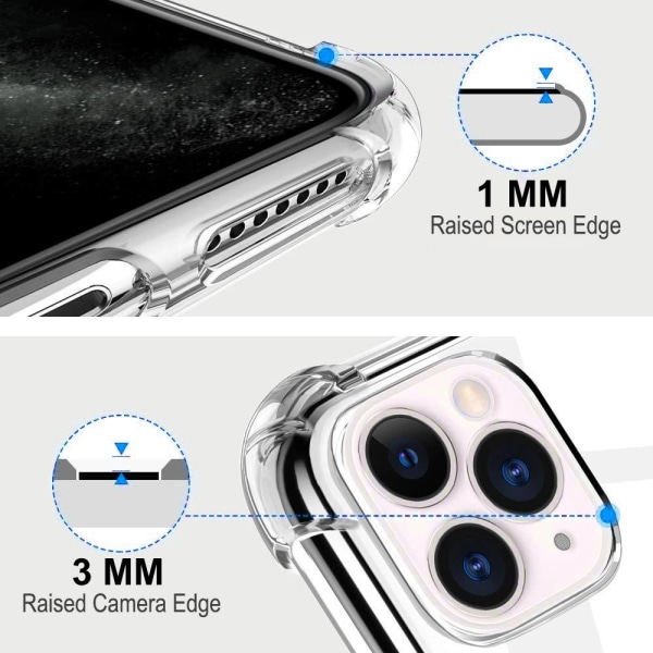 Stöttåligt Mobilskal iPhone 11 Pro Max - Transparent Transparent