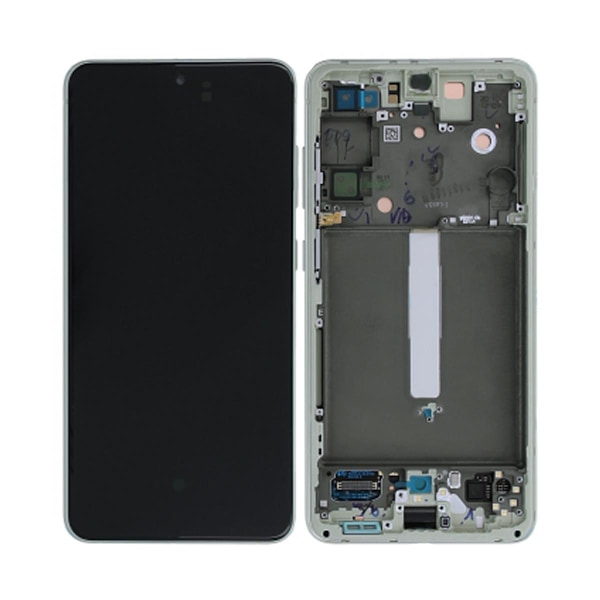 Samsung Galaxy S21 FE 5G Skärm med LCD Display Original - Grön Dark green