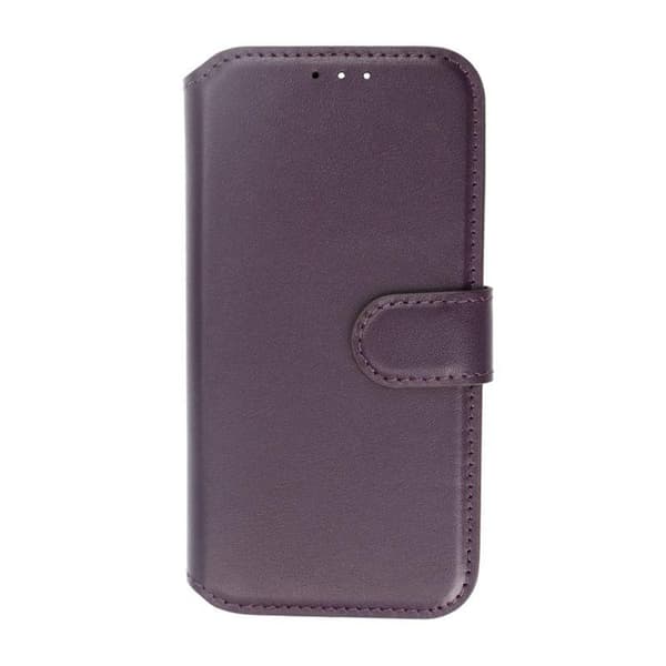iPhone 15 Pro Plånboksfodral Läder Rvelon - Lila Lila
