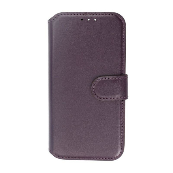 iPhone 15 Pro Plånboksfodral Läder Rvelon - Lila Purple