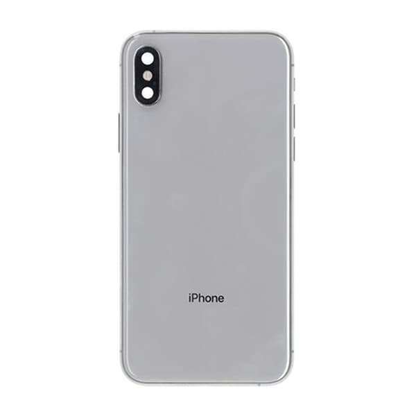 iPhone XS Baksida med Komplett Ram - Vit White