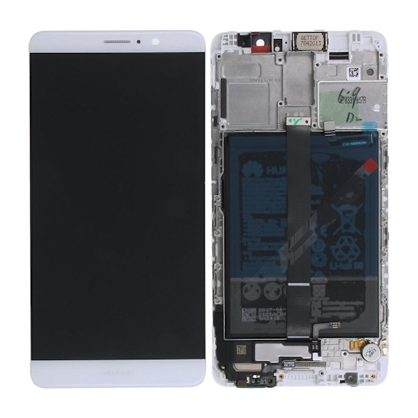 Huawei Mate 9 Skärm med LCD Display med Batteri Original - Silver Silver