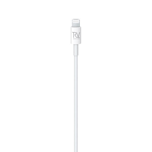 Rvelon USB-C till Lightning Kabel 2m Vit