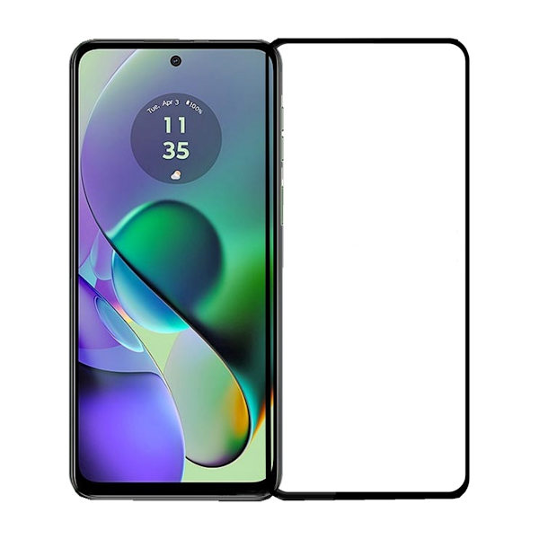 Motorola G04 Skärmskydd Heltäckande - Svart Svart