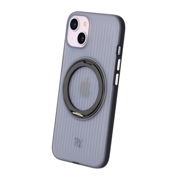 iPhone 13/14 Rvelon Skal Roterande Magnet Stativ - Svart Black