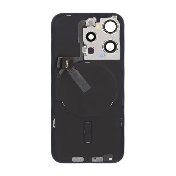 iPhone 15 Pro Baksida Glas Komplett OEM - Titansvart svart