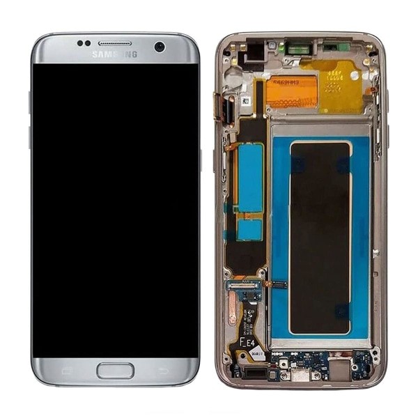 Samsung Galaxy S7 Edge (SM-G935F) Skärm med LCD Display Original - Silver Silver