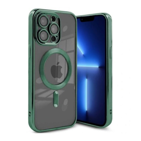 Luxury Mobilskal med Magsafe iPhone 13 Pro - Militärgrön Dark green