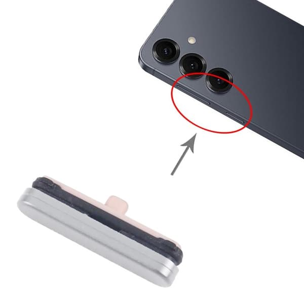 Samsung Galaxy S25 FE (SM-S731B) Power Button Original - Gray harmaa
