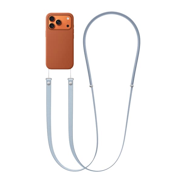 Crossbody-rem til iPhone-mobilcover - Lyseblå Blue