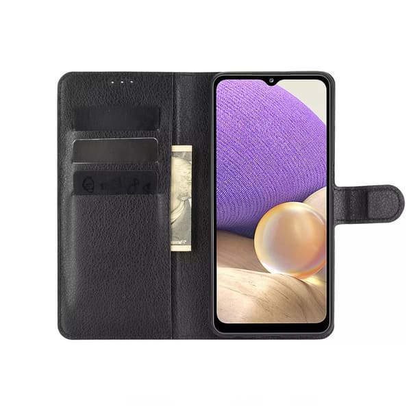 Samsung Galaxy A32 5G Plånboksfodral Magnet Rvelon - Svart Svart
