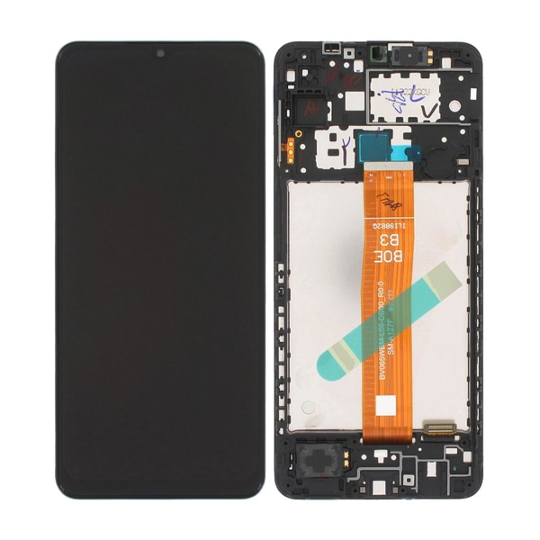 Samsung Galaxy A12 Nacho/A12s Skärm med LCD Display Original - Svart Black