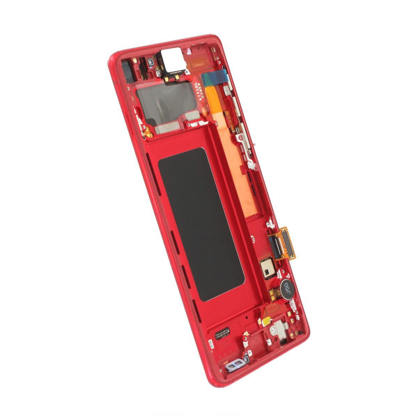 Samsung Galaxy S10 (SM-G973F) Skärm med LCD Display Original - R Röd