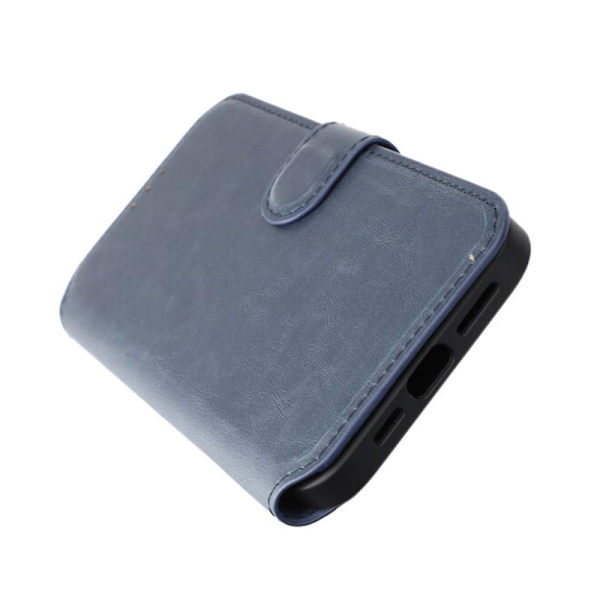 iPhone 15 Plus Plånboksfodral med Magsafe Rvelon - Blå Marine blue