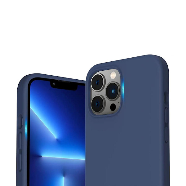 iPhone 14 Pro Silikonskal Rvelon - Blå Isblå