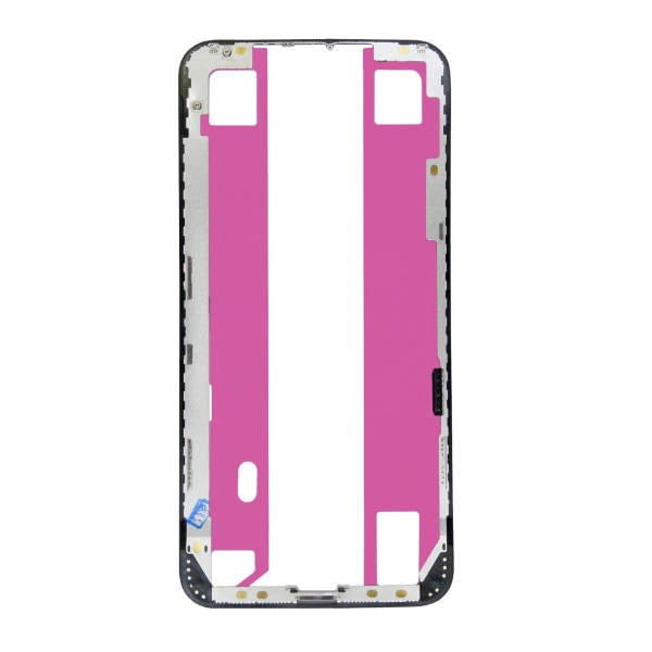 iPhone XS Max Ram för LCD Skärm med Självhäftande tejp Rosa