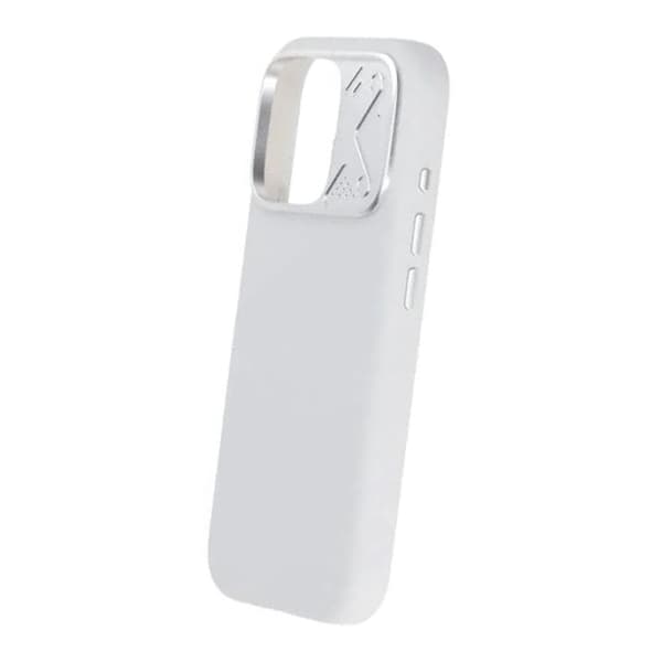 Silikonskal MagSafe med Kameraskydd till iPhone 16 Pro - Vit vit