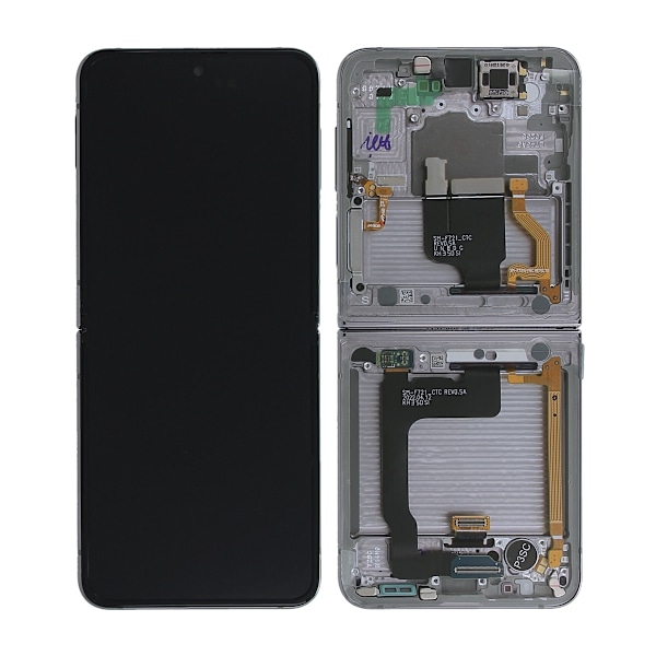 Samsung Galaxy Z Flip4 (SM-F721B) Skärm med LCD Display - Vit White