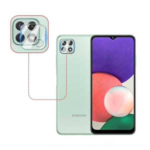 Kameraskydd Samsung Galaxy A22 5G - Härdat Glas Transparent