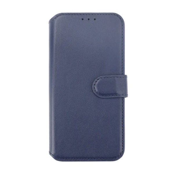 iPhone 15 Plånboksfodral Läder Rvelon - Blå Marine blue