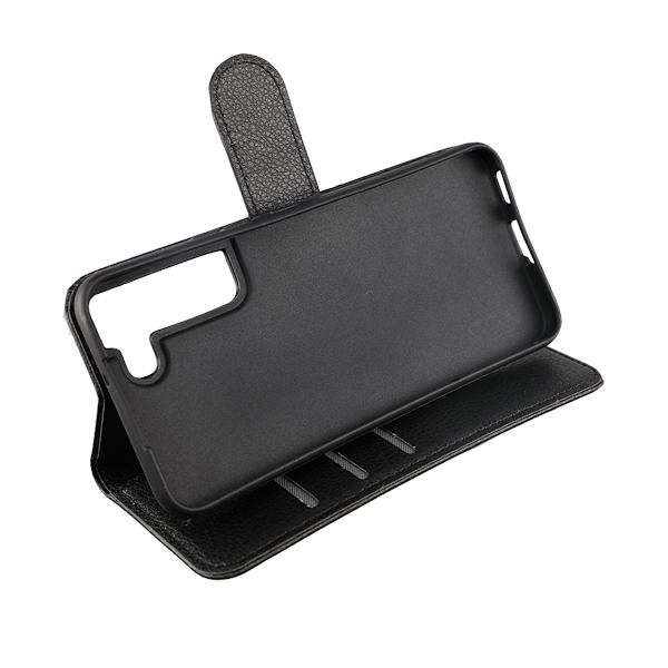 Samsung Galaxy S22 5G Plånboksfodral med Stativ - Svart Black