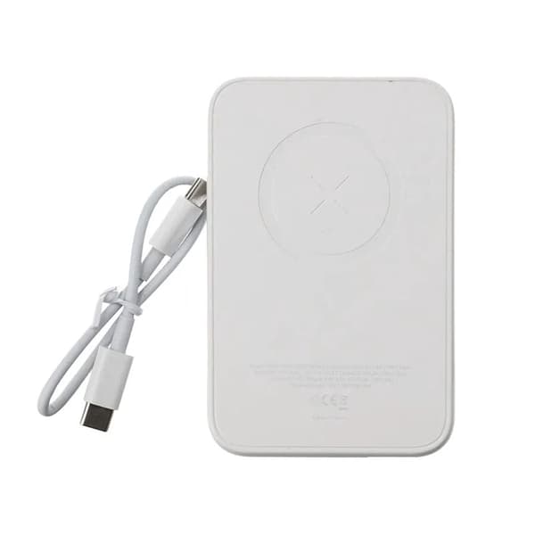 Rvelon Magsafe Powerbank 5000 mAh - Vit Vit