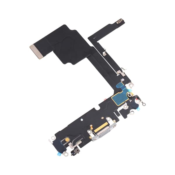 iPhone 15 Pro Laddkontakt med Flexkabel - Vit Vit